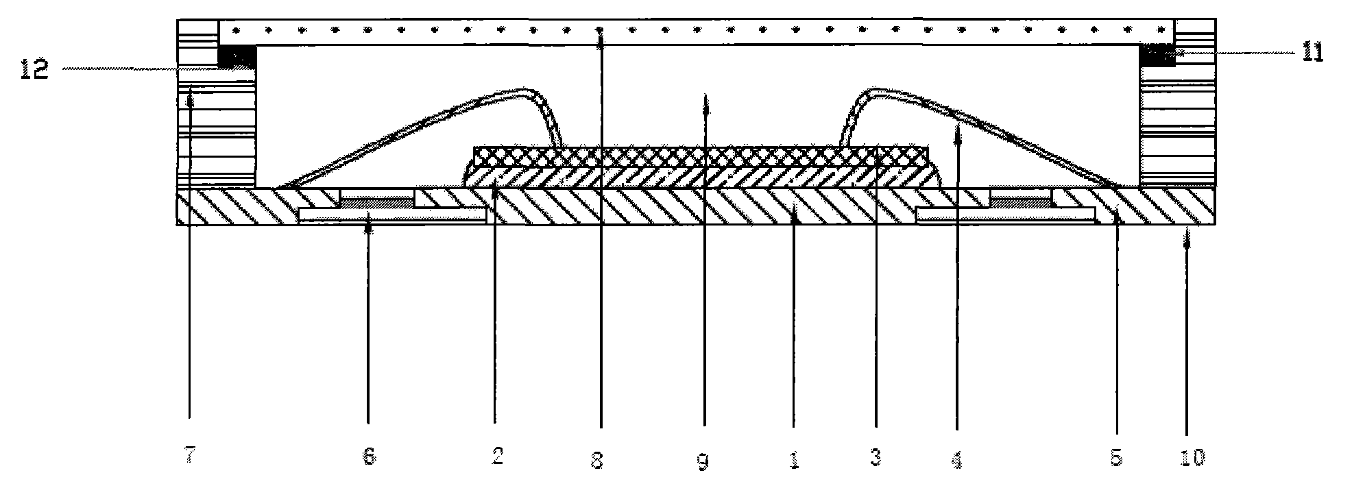 Photoelectric packaging part with cavity and production method thereof