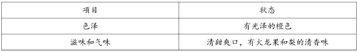 Snow-pear pitaya-fruit compound juice and preparation method thereof