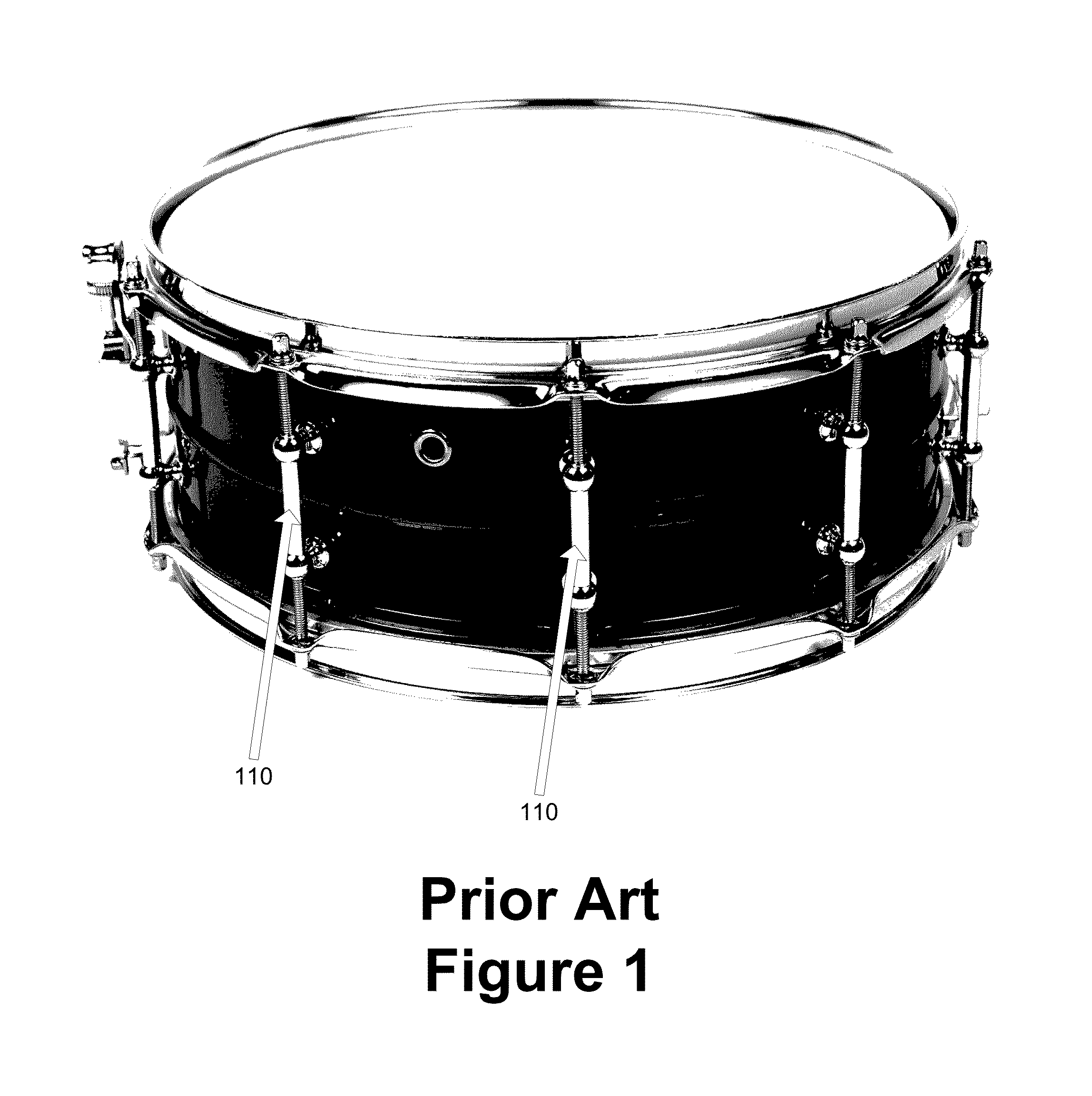 Drum mounting and tuning system providing unhindered and isolated resonance