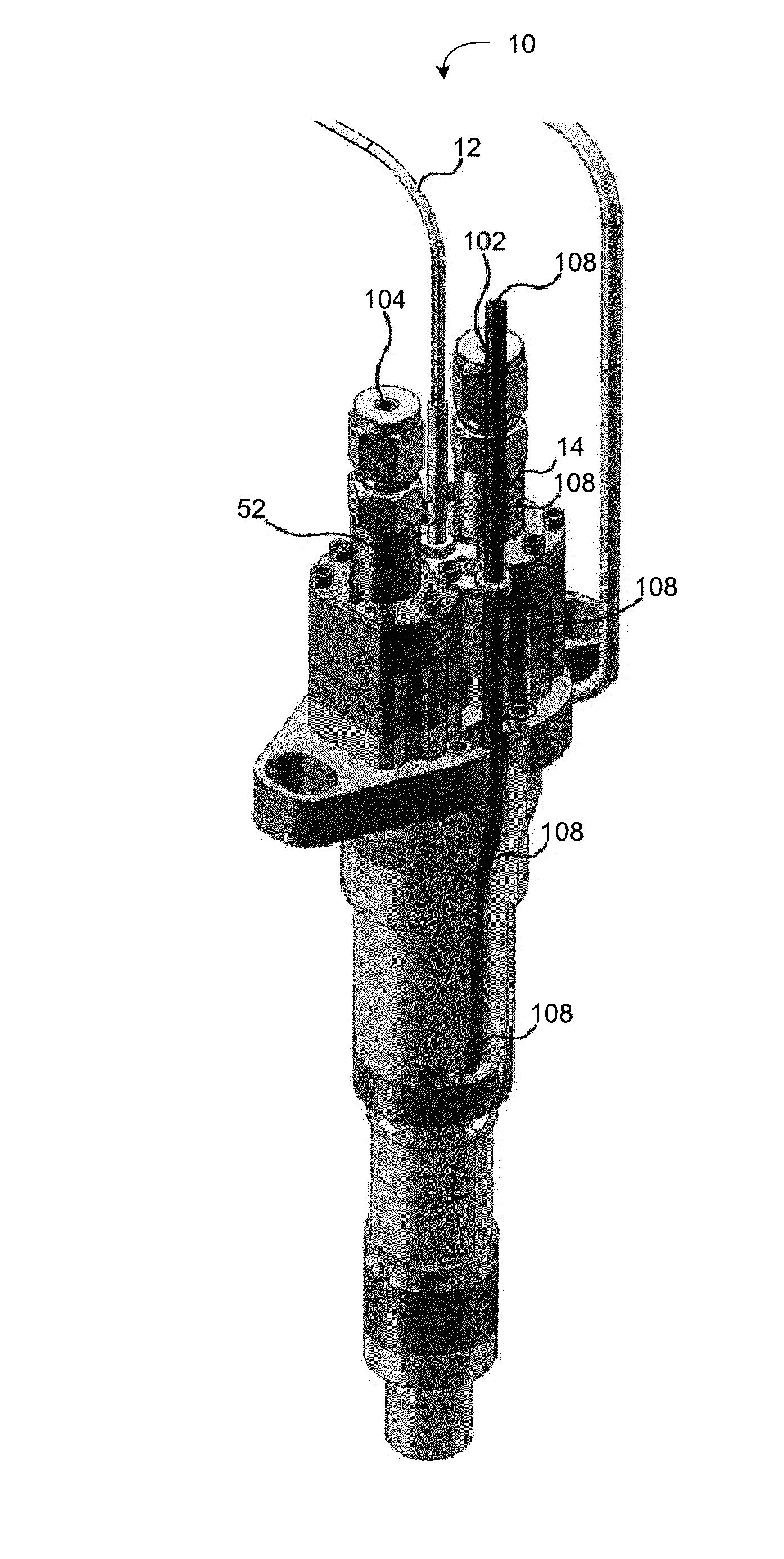 Dual solenoid fuel injector with catalytic activator section