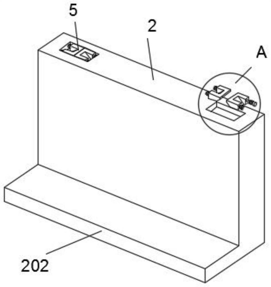 Spliced deep foundation pit slope protection device