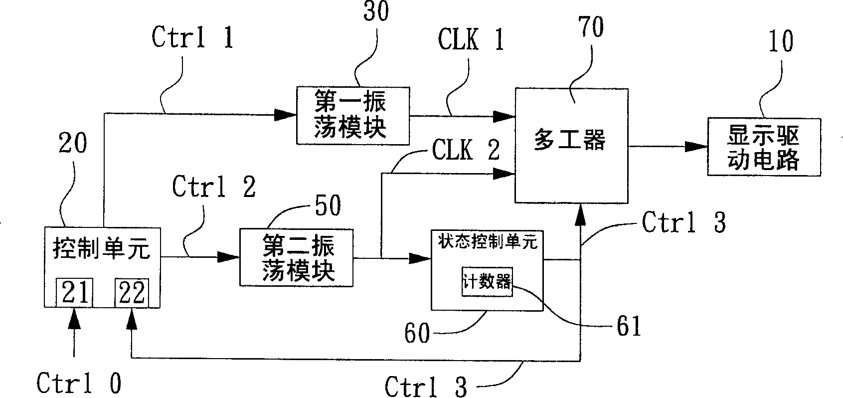 Clock production circuit structure and production method