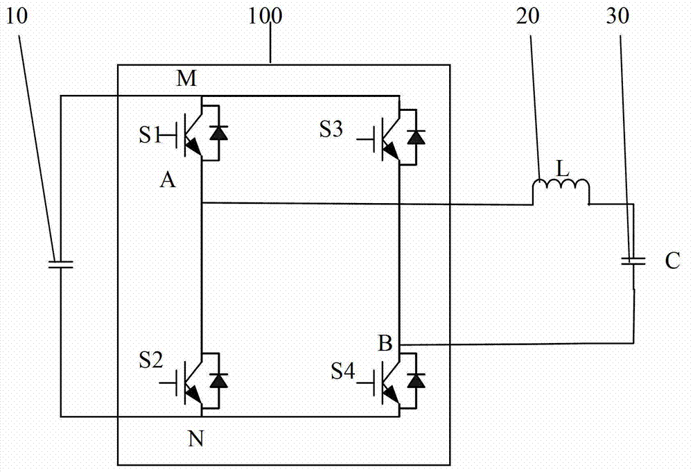 Monophase full-bridge inverter circuit and modulation method thereof