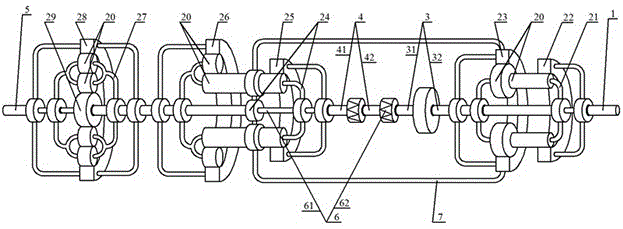 Compound type rear-auxiliary-chamber-prolonged type torque limited fluid coupling and starter