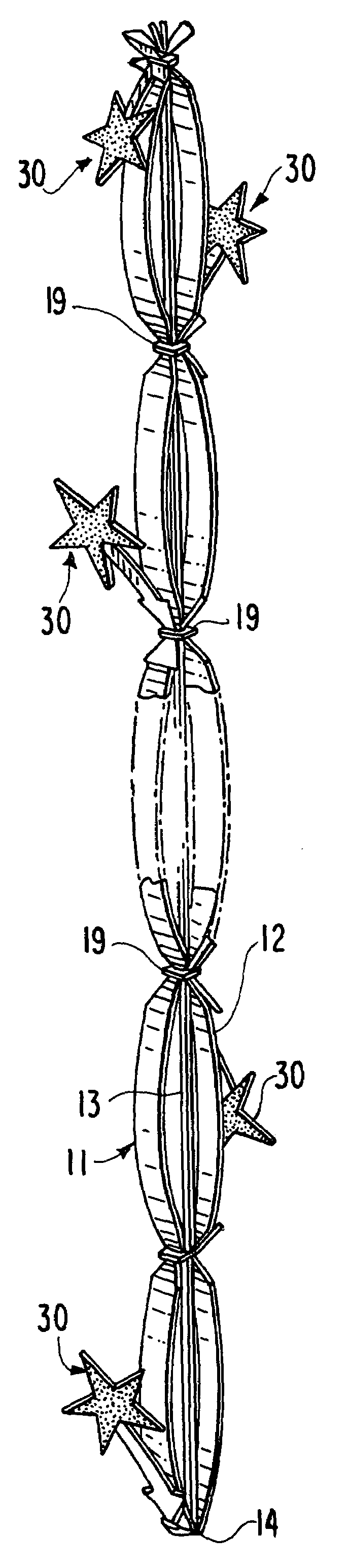 Ribbon assembly for forming a decorative bow