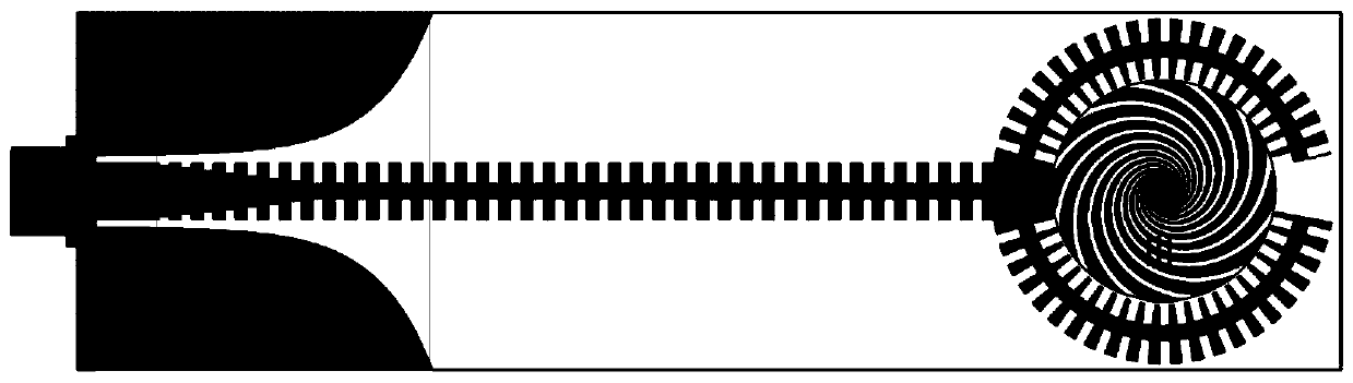 Miniaturized high-efficiency uhf frequency band low-profile broadband antenna with spp structure