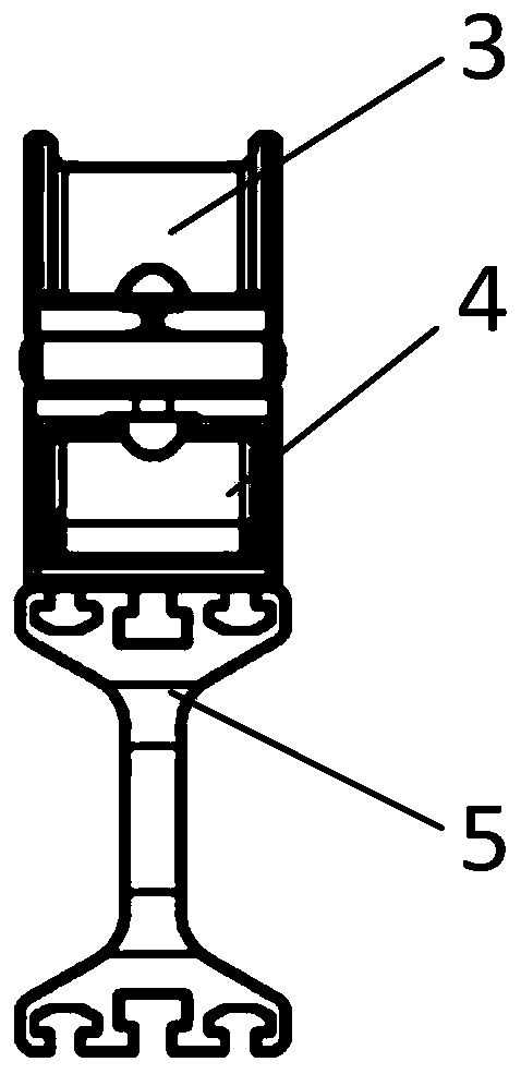 Line-shaped cable clamp