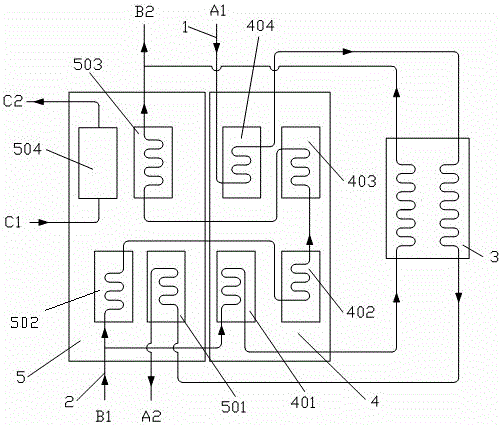 Supplementary combustion lithium bromide absorption heat exchange system