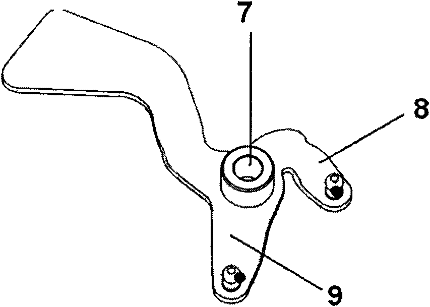 Gear shift support structure equipped with balance weight