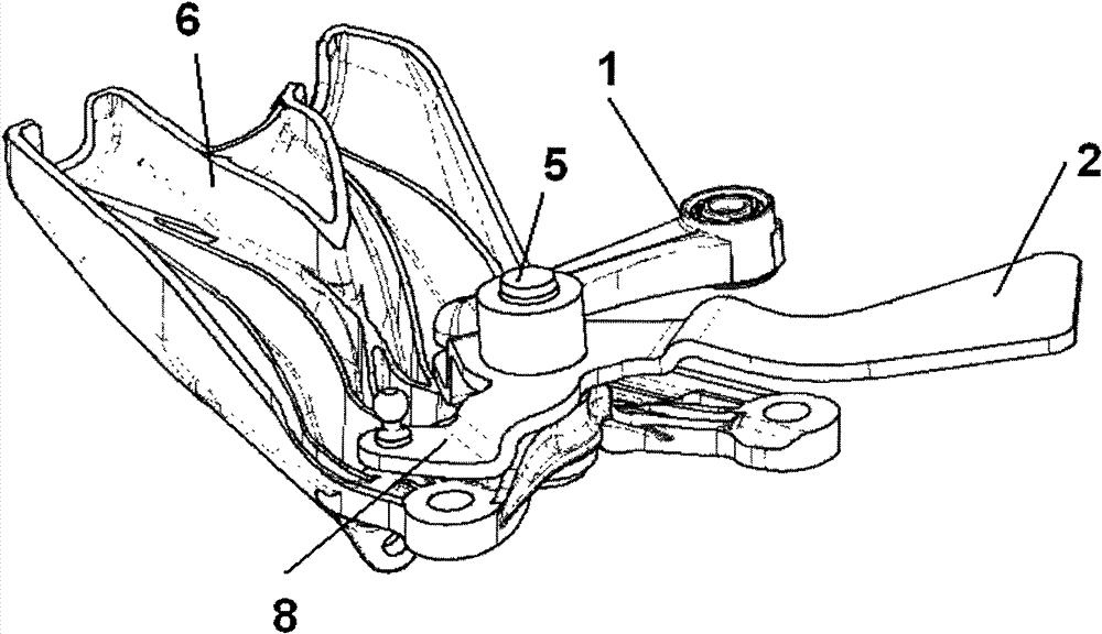 Gear shift support structure equipped with balance weight