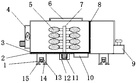 Household garbage crushing treatment device