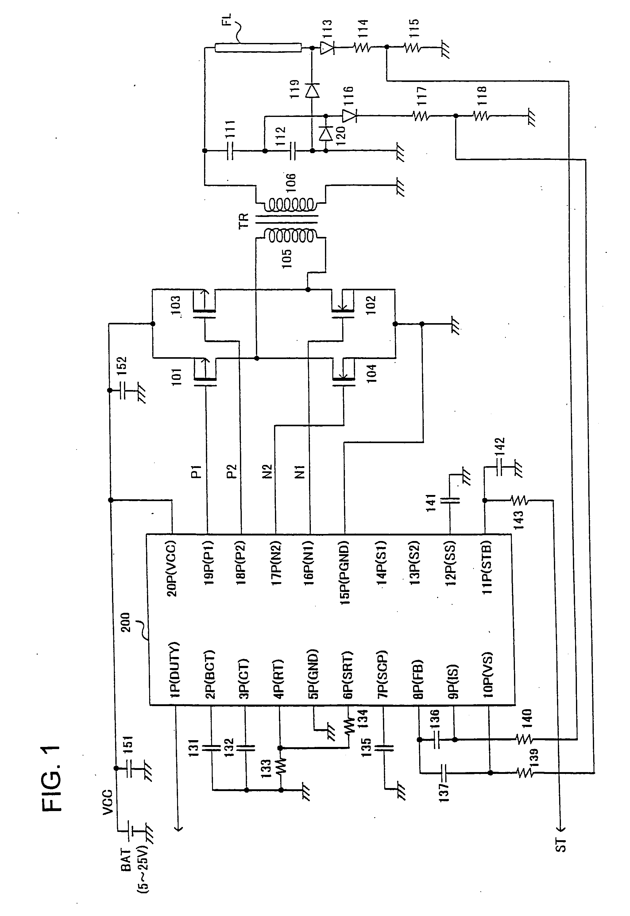 Dc/ac converter and its controller ic