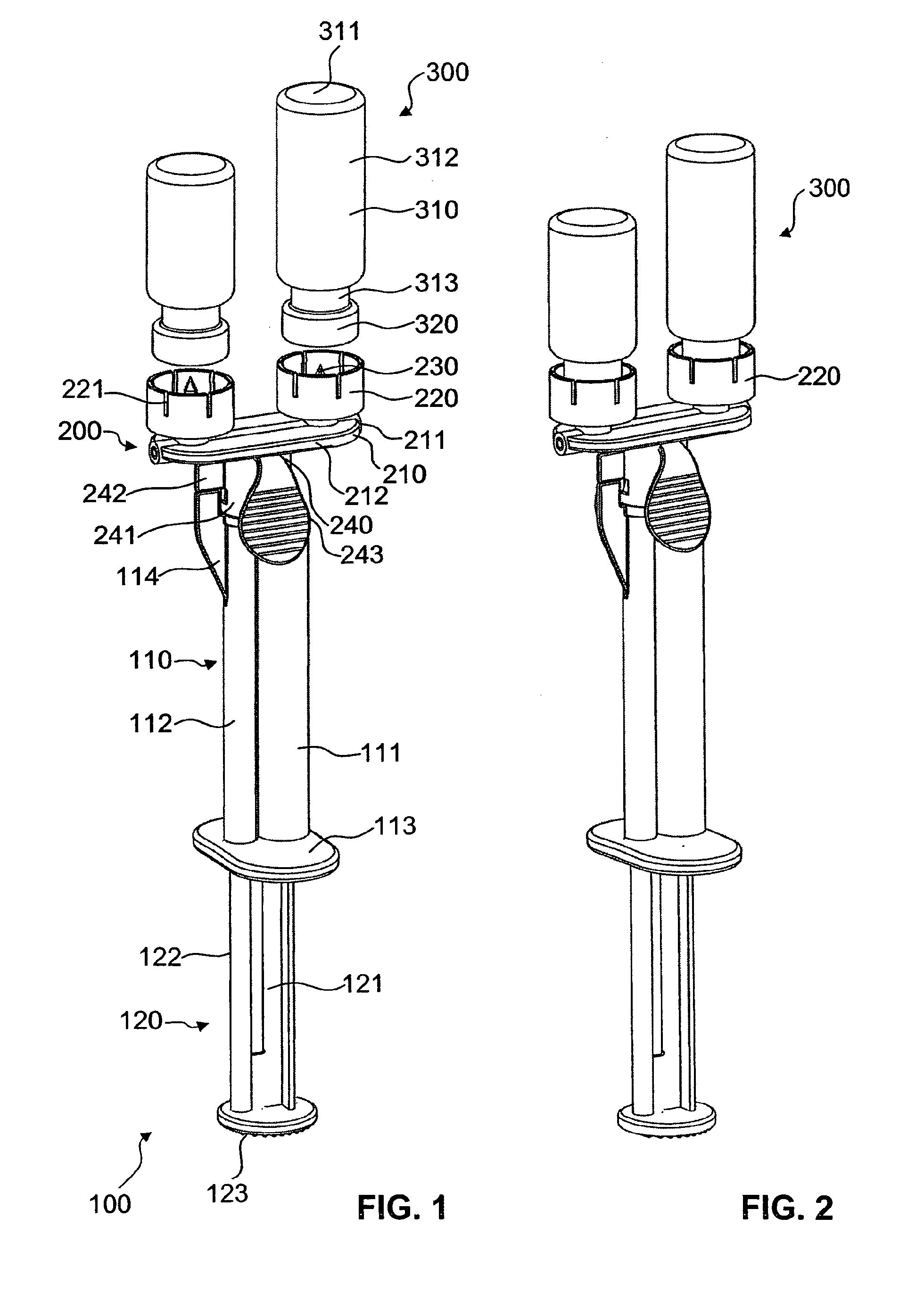 Device for removing fluids from vials