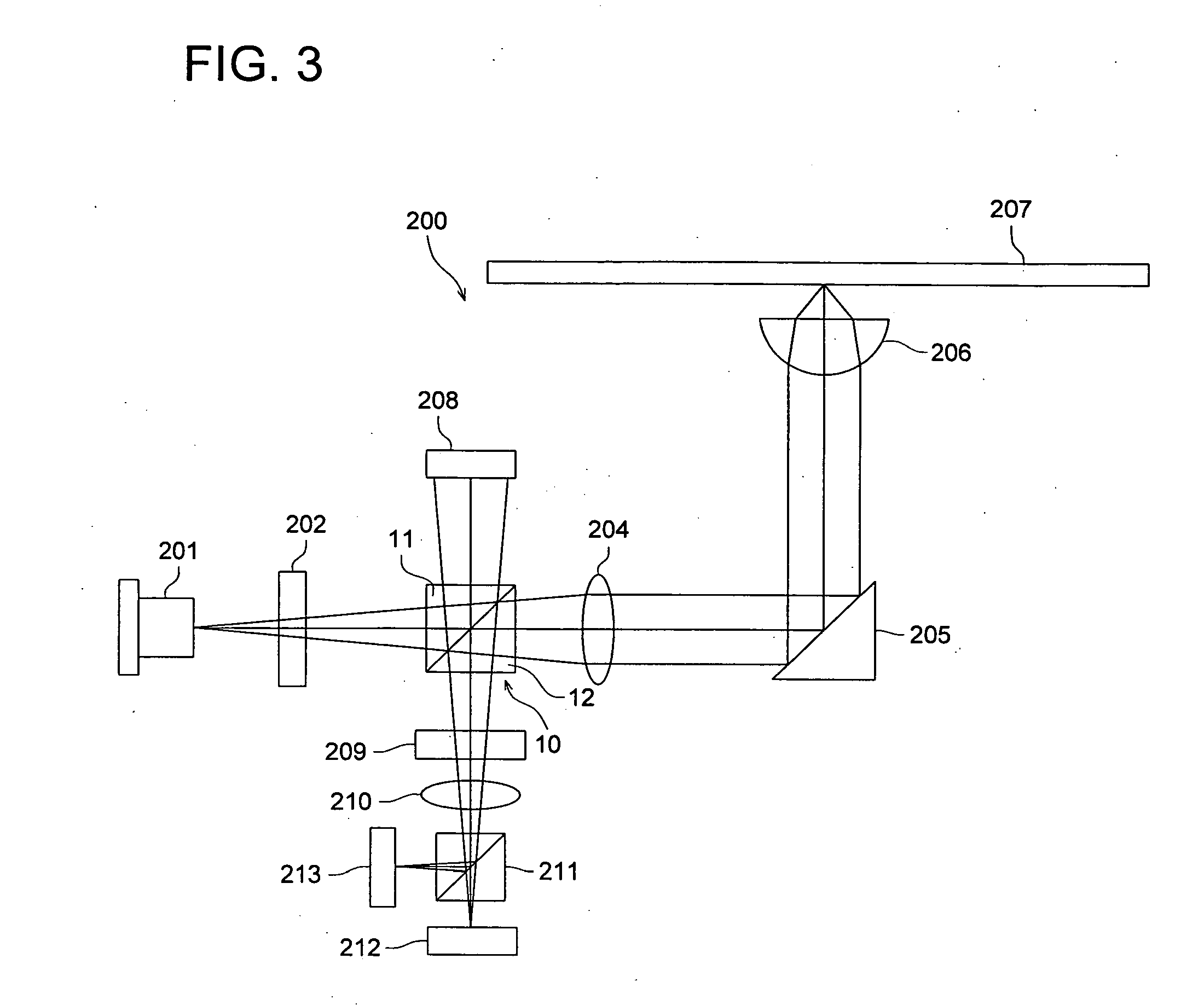 Beam splitter and optical pickup device