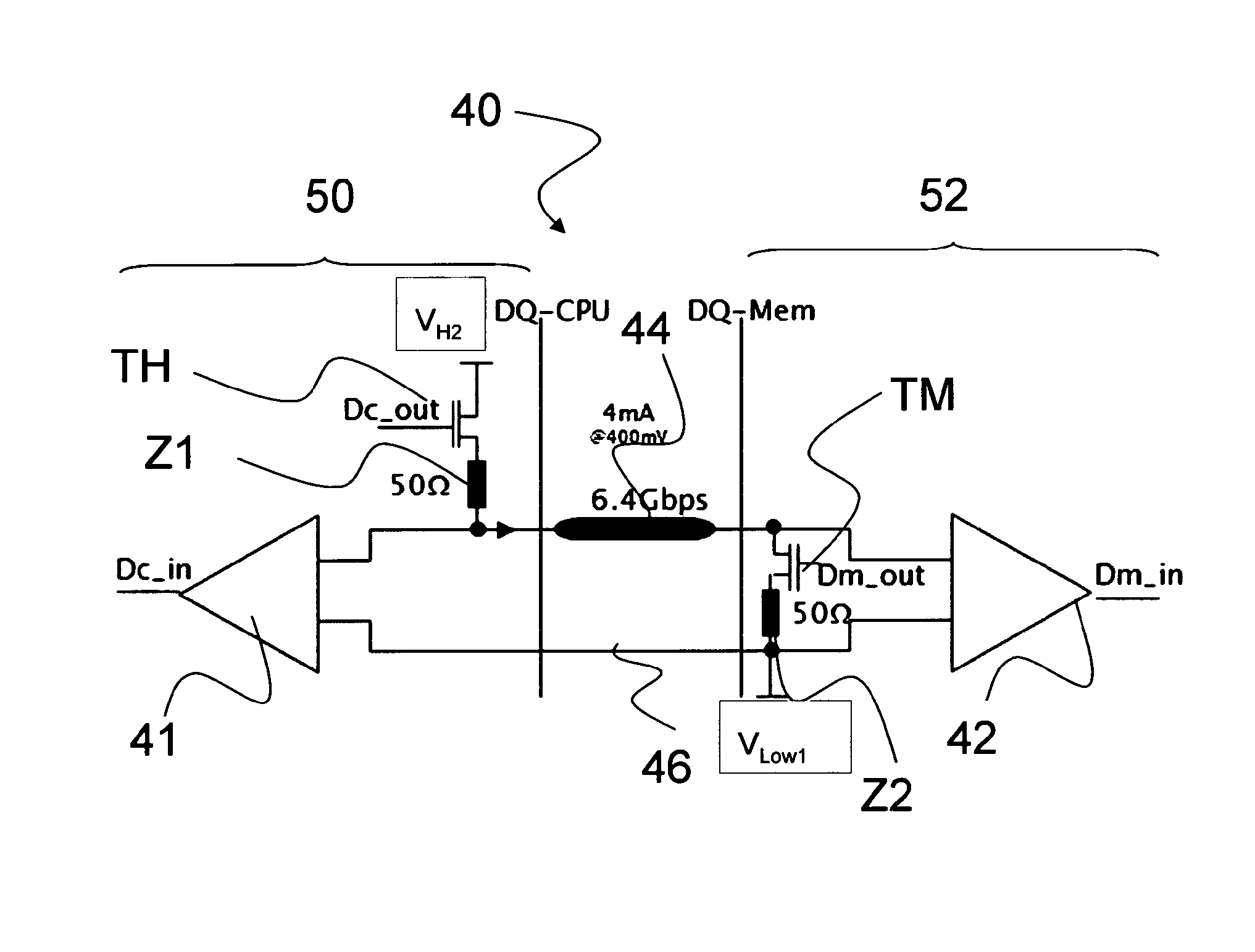 DRAM memory interface