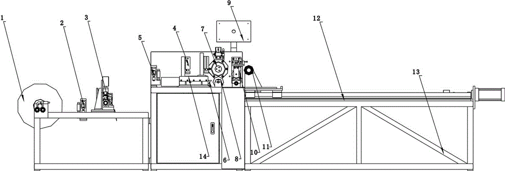 Rubber coating and cutting device for rubber v-belt wire billets