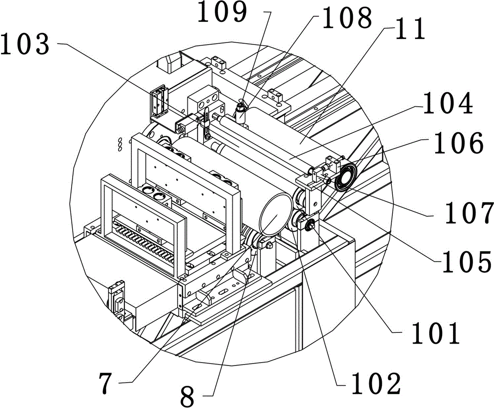 Rubber coating and cutting device for rubber v-belt wire billets