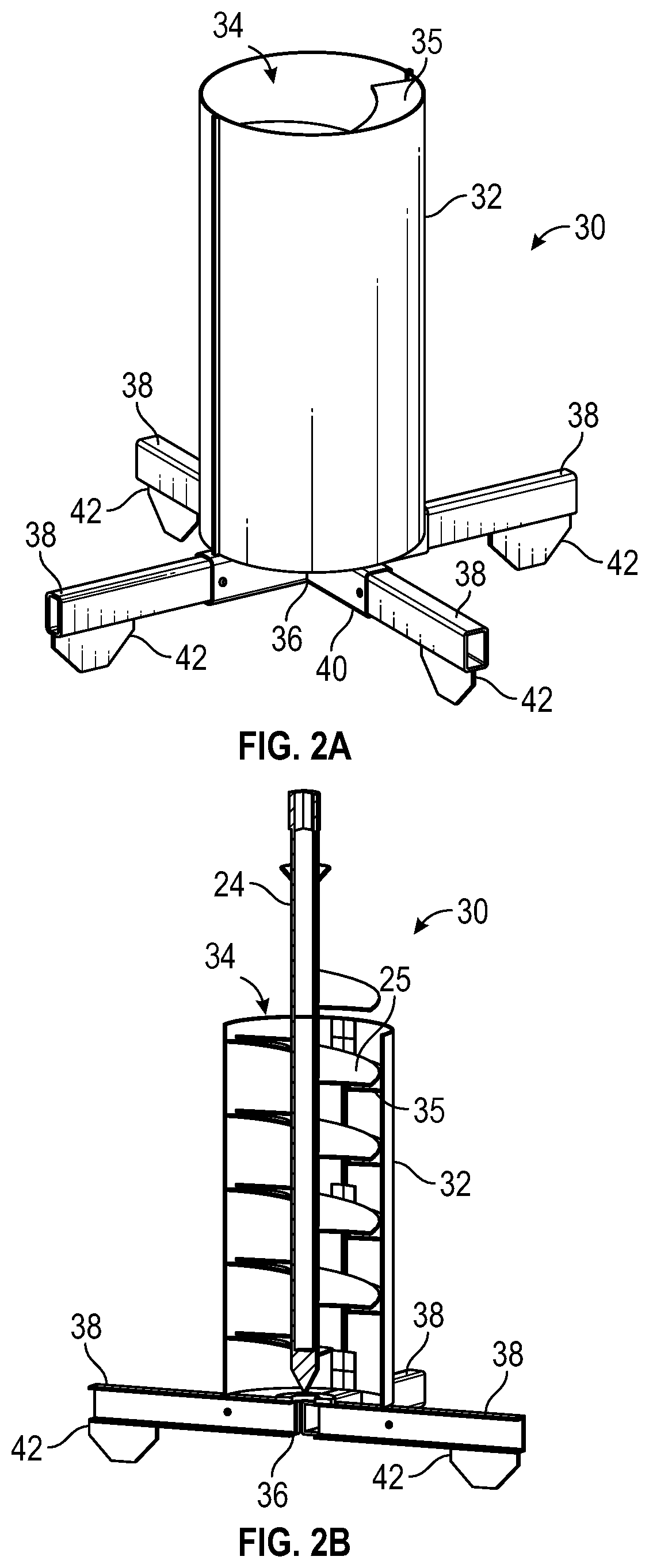 Auger stand for digger derrick