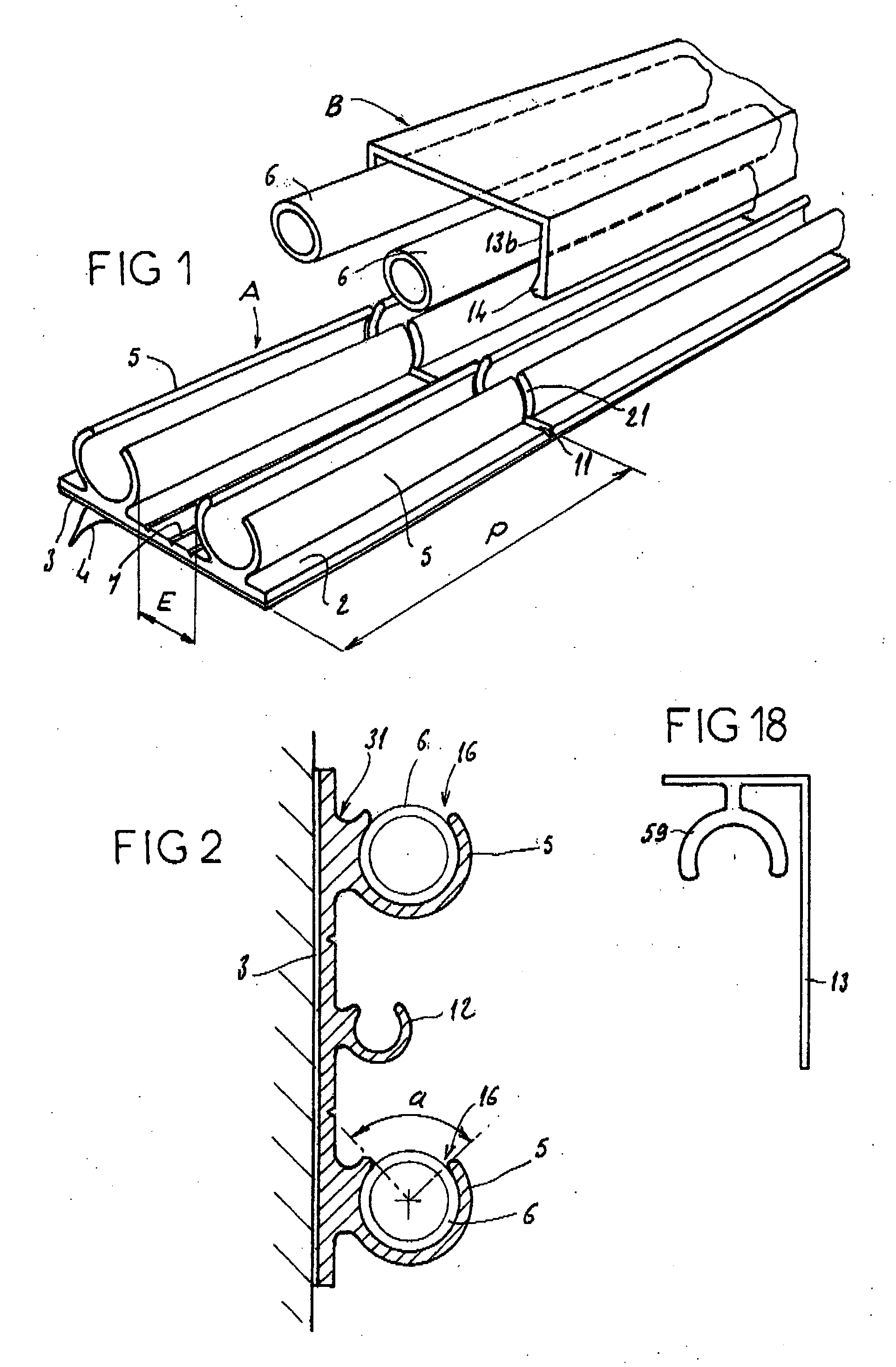Device for laying and fixing pipes for various circuits, domestic or industrial