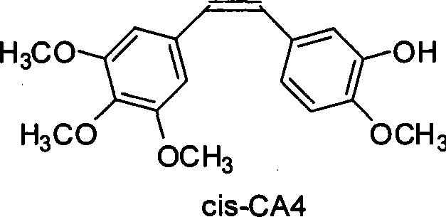 Method for synthesizing anticancer compound CA4