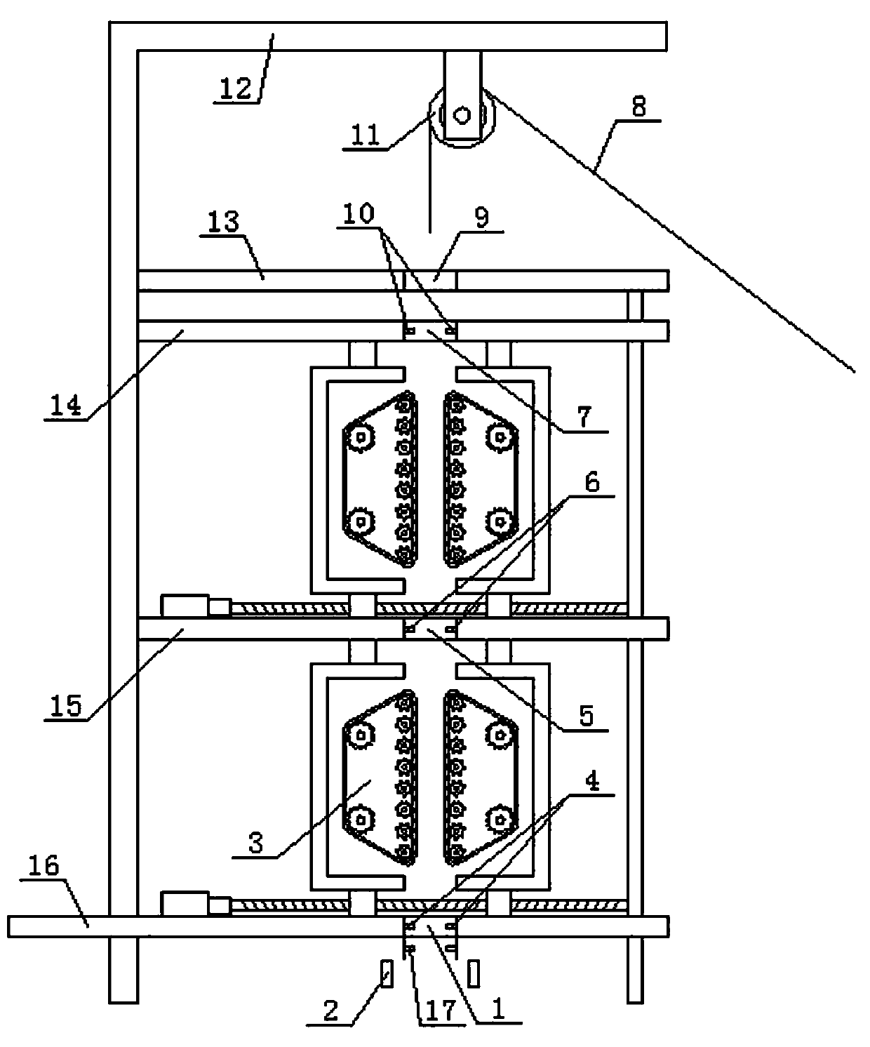 A coalbed methane, oil and gas downhole pipe string lifting equipment