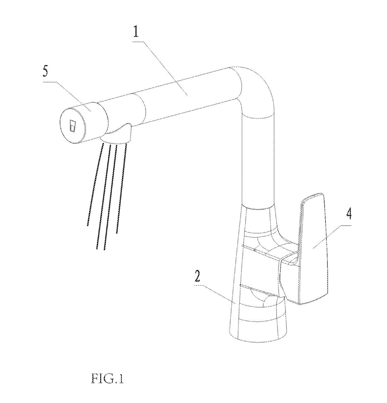 Outlet mechanism with filtered water and tap water outlet modes