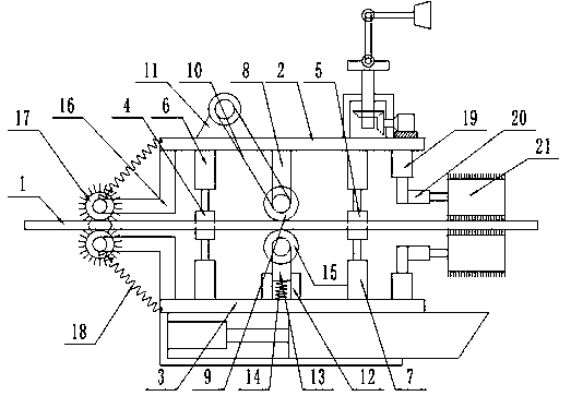 A transmission line obstacle removal device