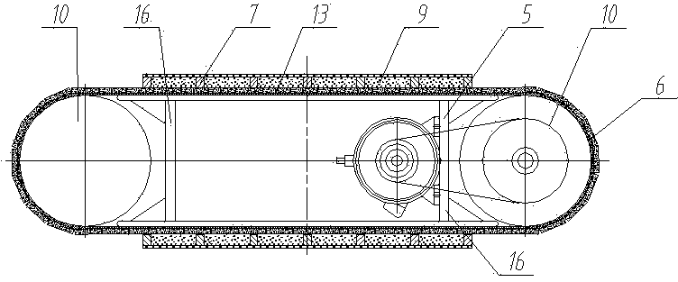 Belt type lattice flow rice husking machine and rice husking method