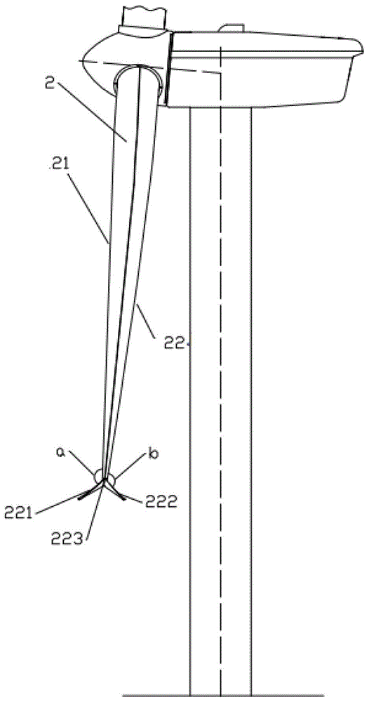 A wind turbine blade with tiplets