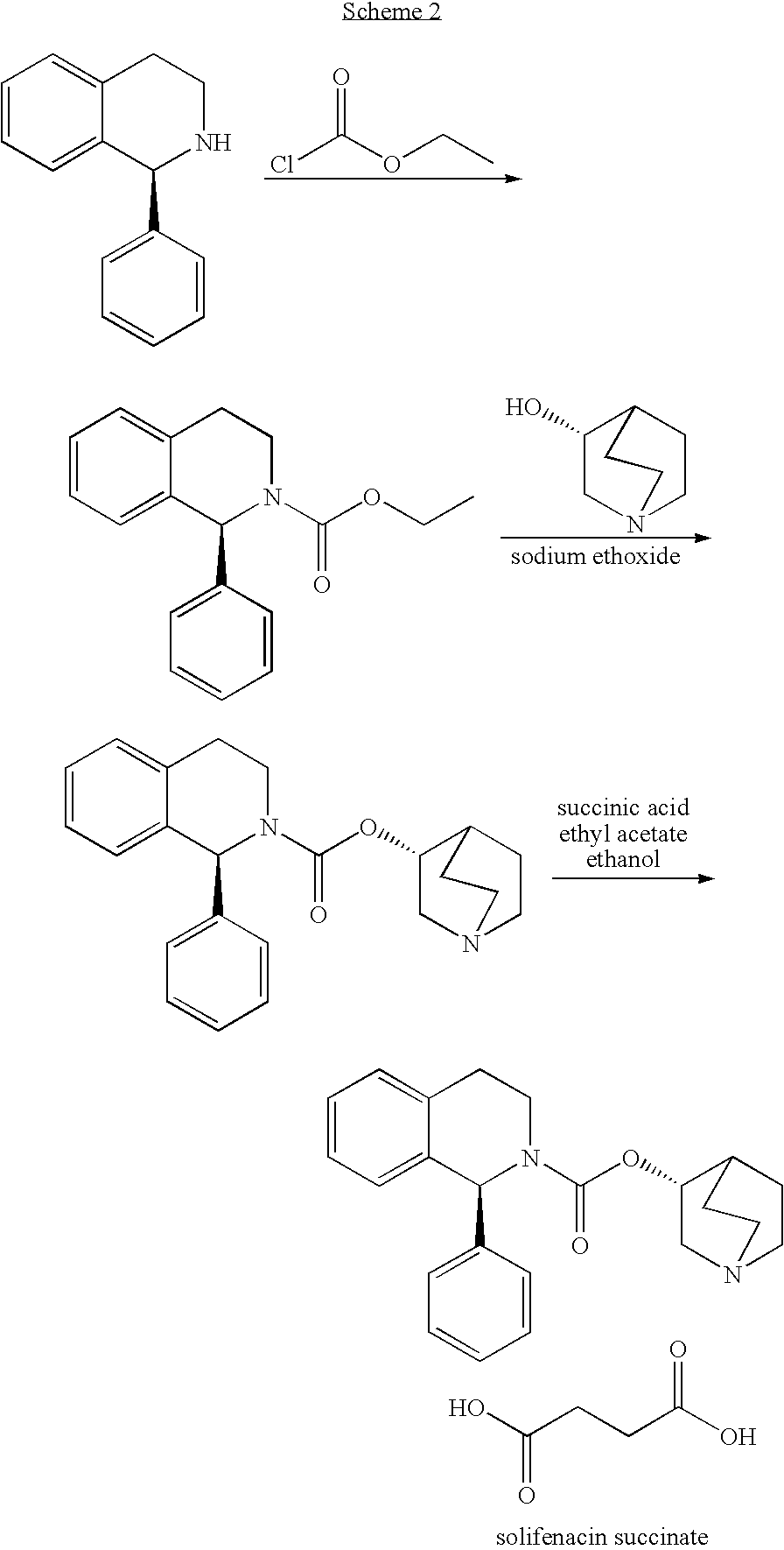 Process for the synthesis of solifenacin