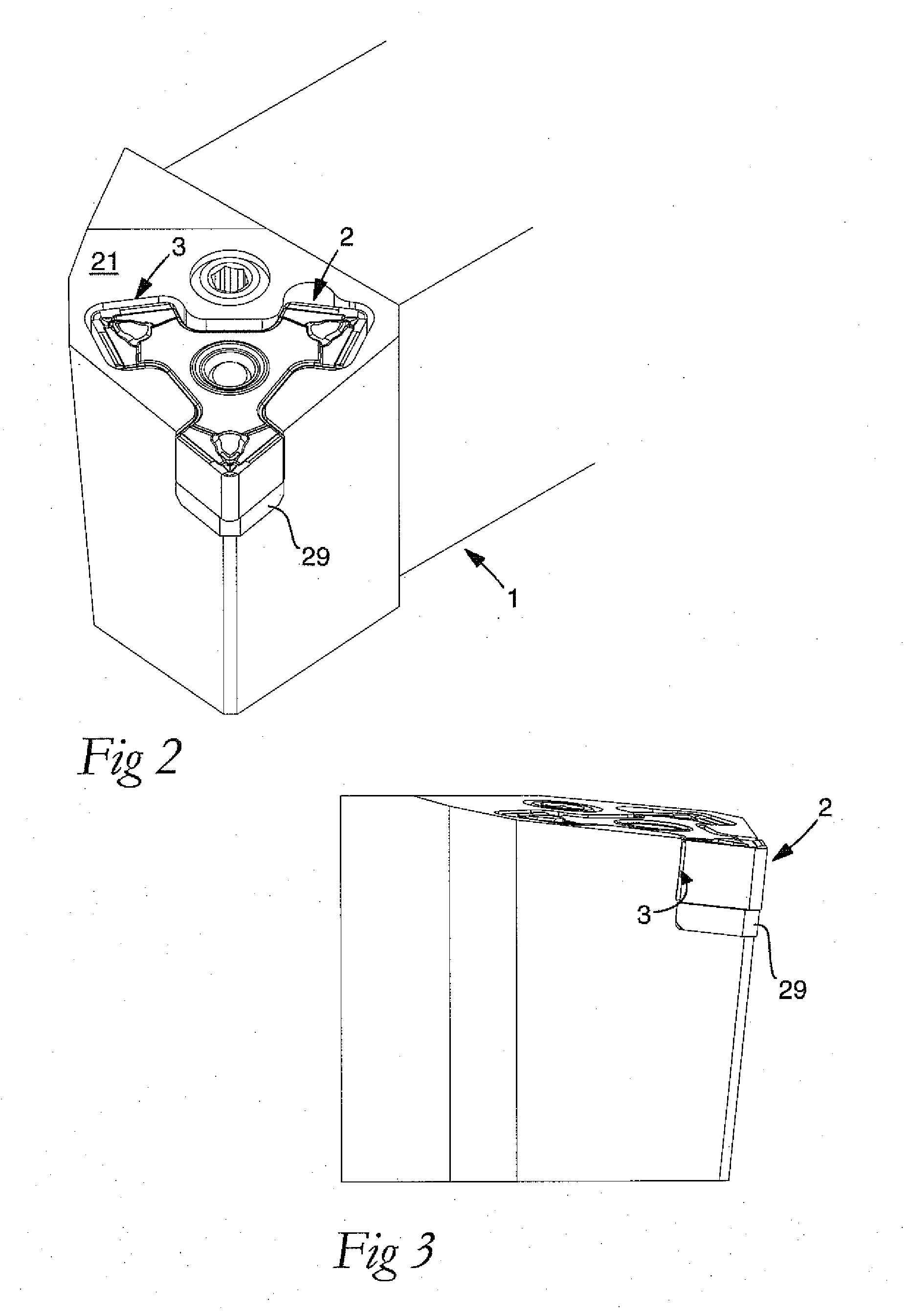 Tool for chip removing machining as well as a solid indexable cutting insert and a solid basic body therefor