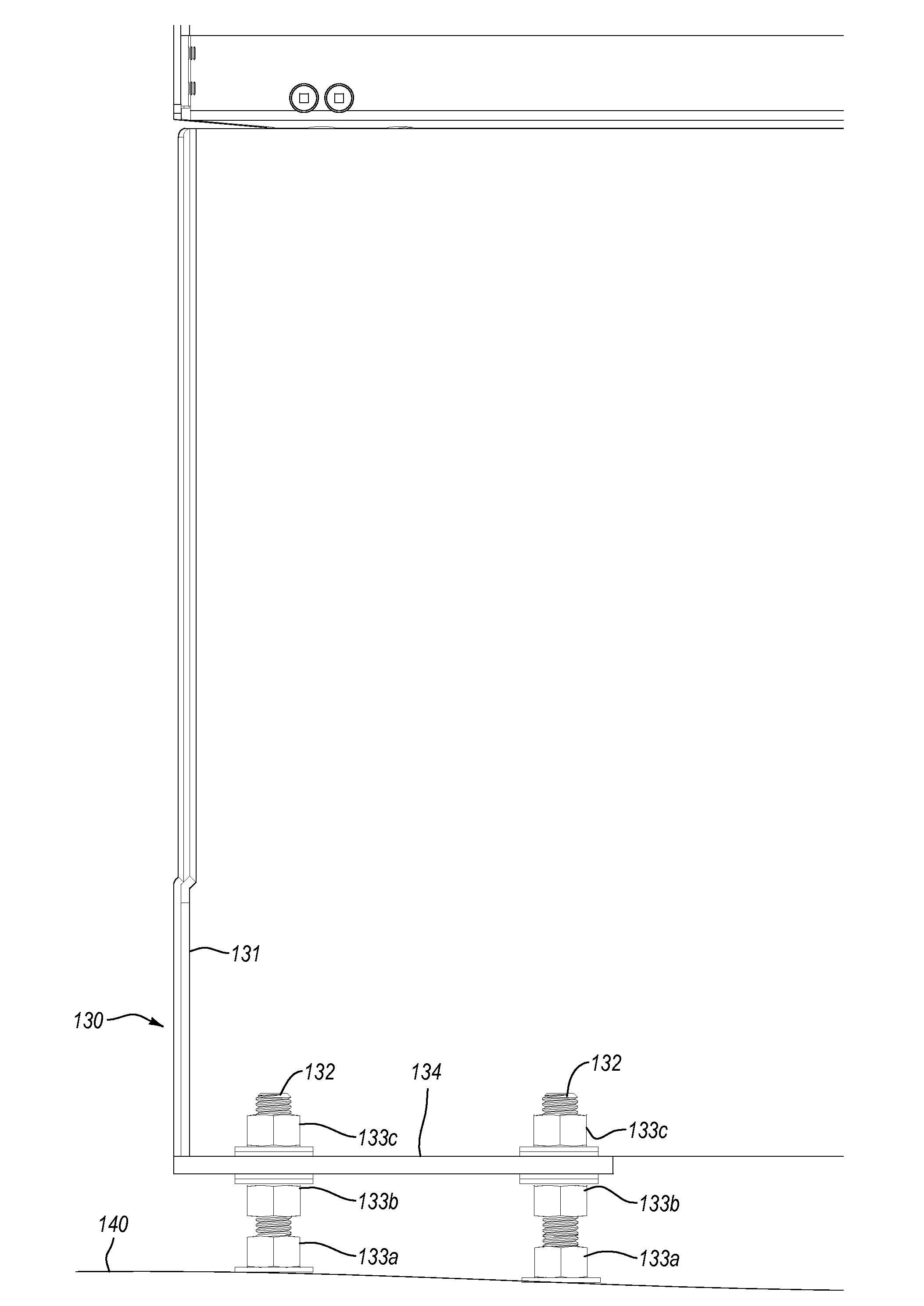 Primary and intermediate horizontal leveler