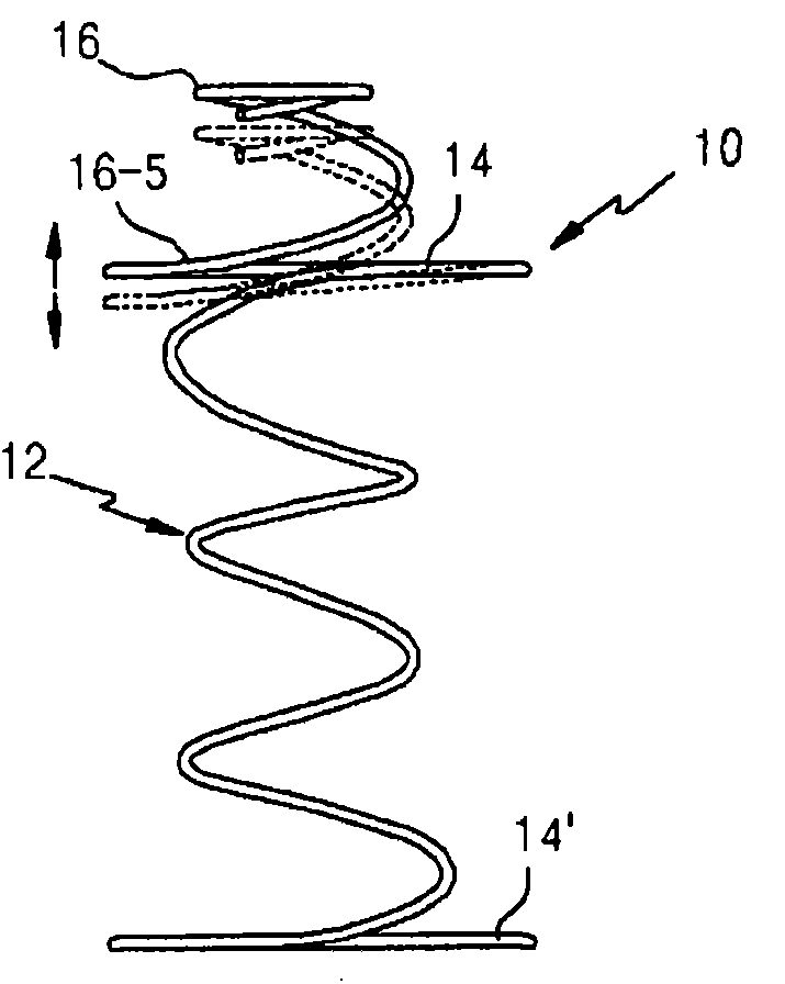 High Tension Coil Spring Structure for Bed Mattress Having Means for Preventing Friction Noise