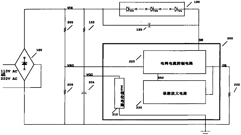 Linear constant current controller