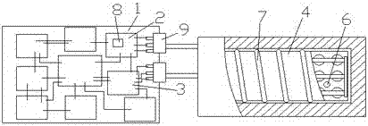 Energy storage charging and discharging controller with warming function