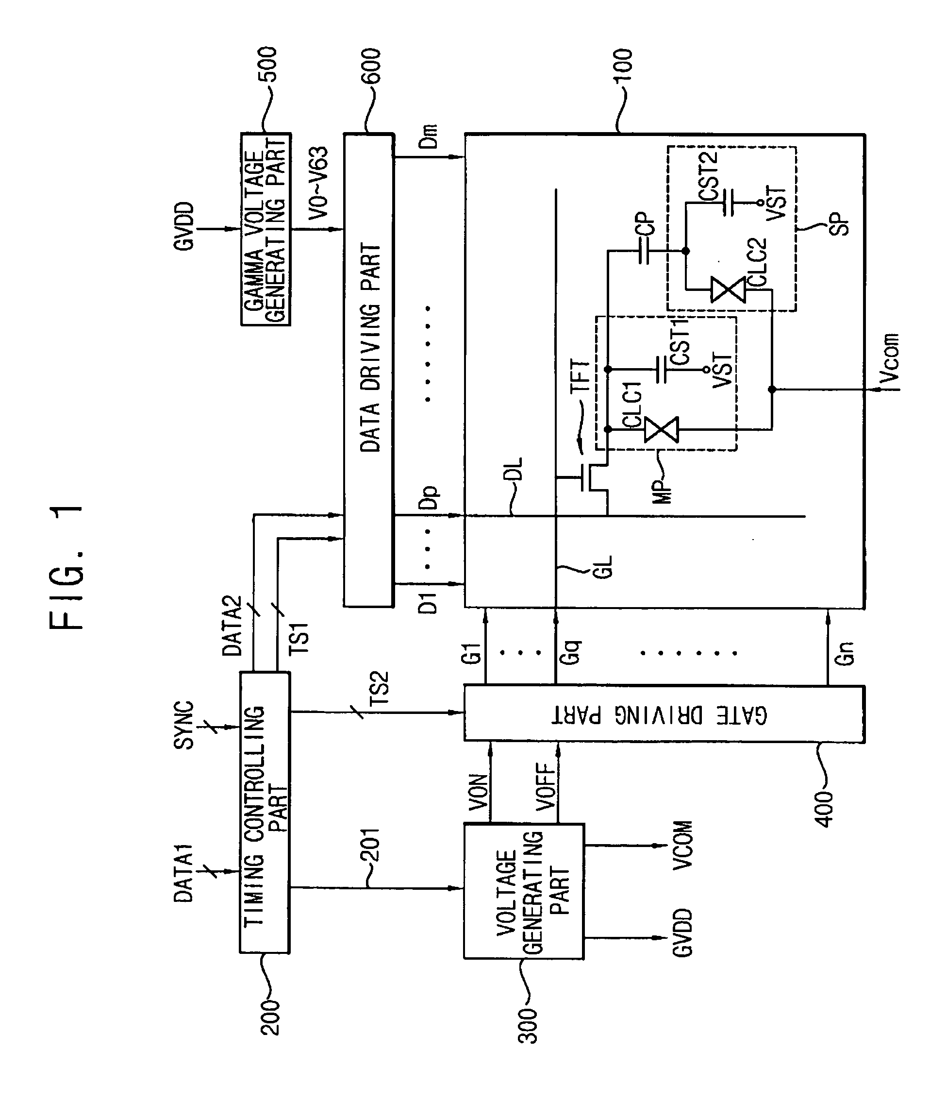 Display device and apparatus for driving the same