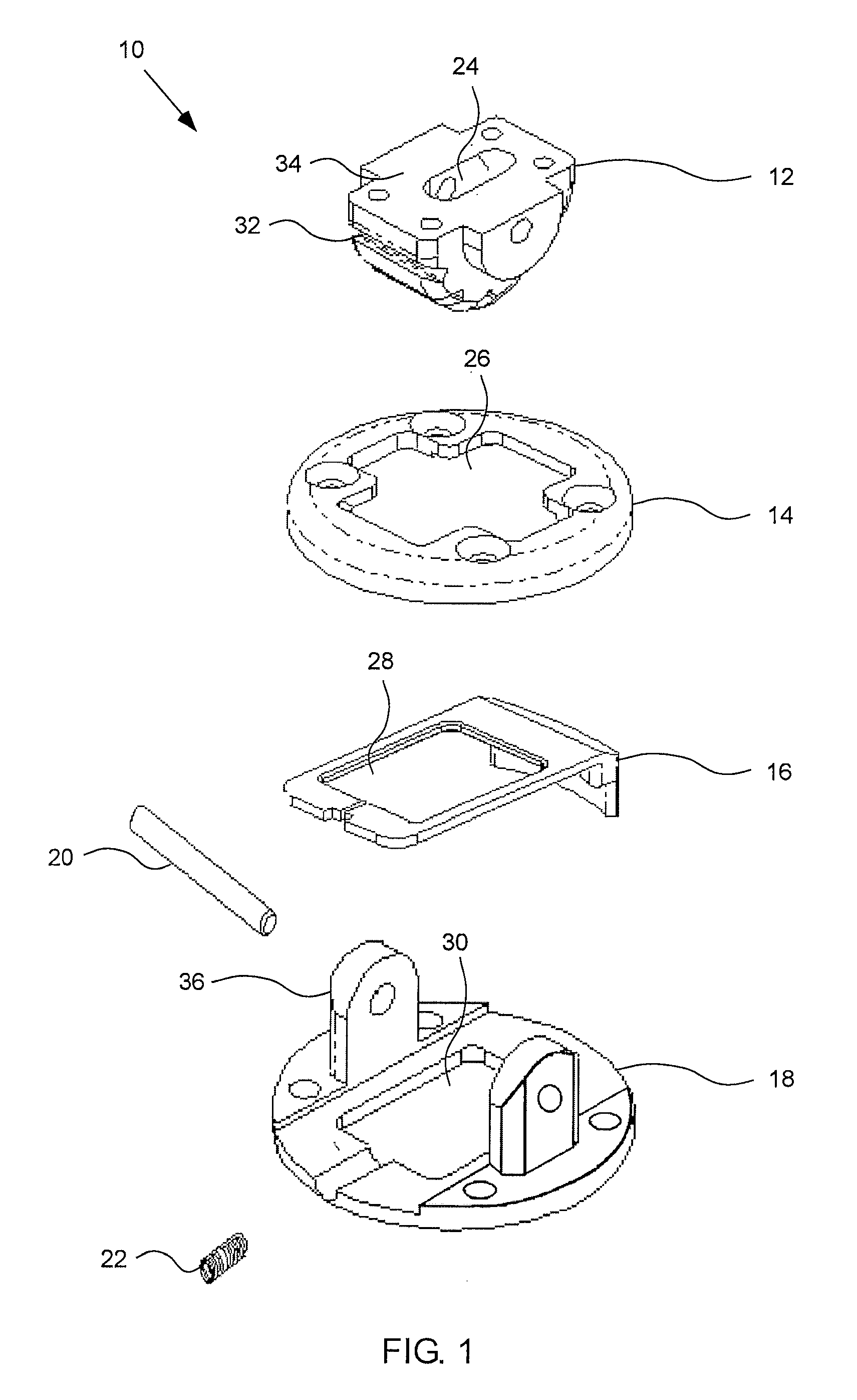 Wrist device for use with a prosthetic limb