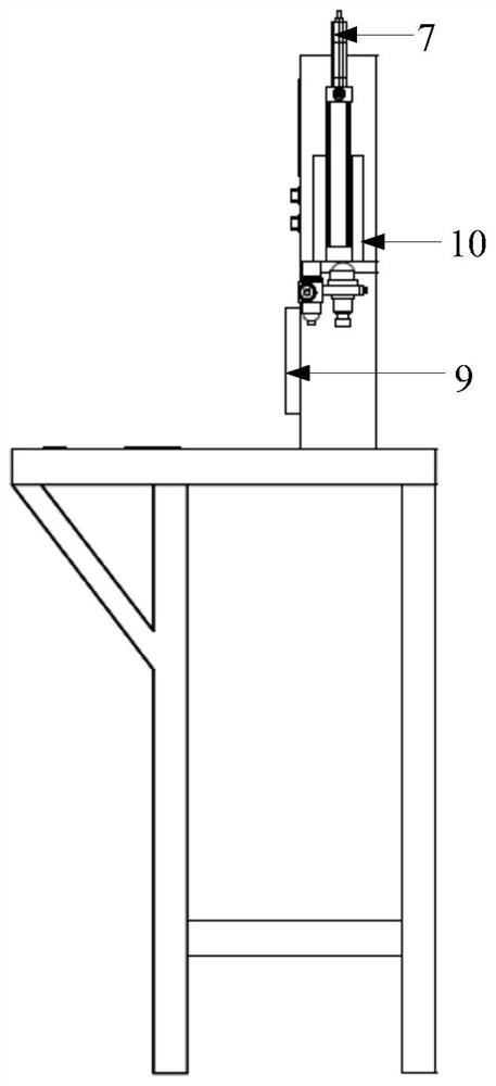 Fixed-point heating and pressurizing curing device