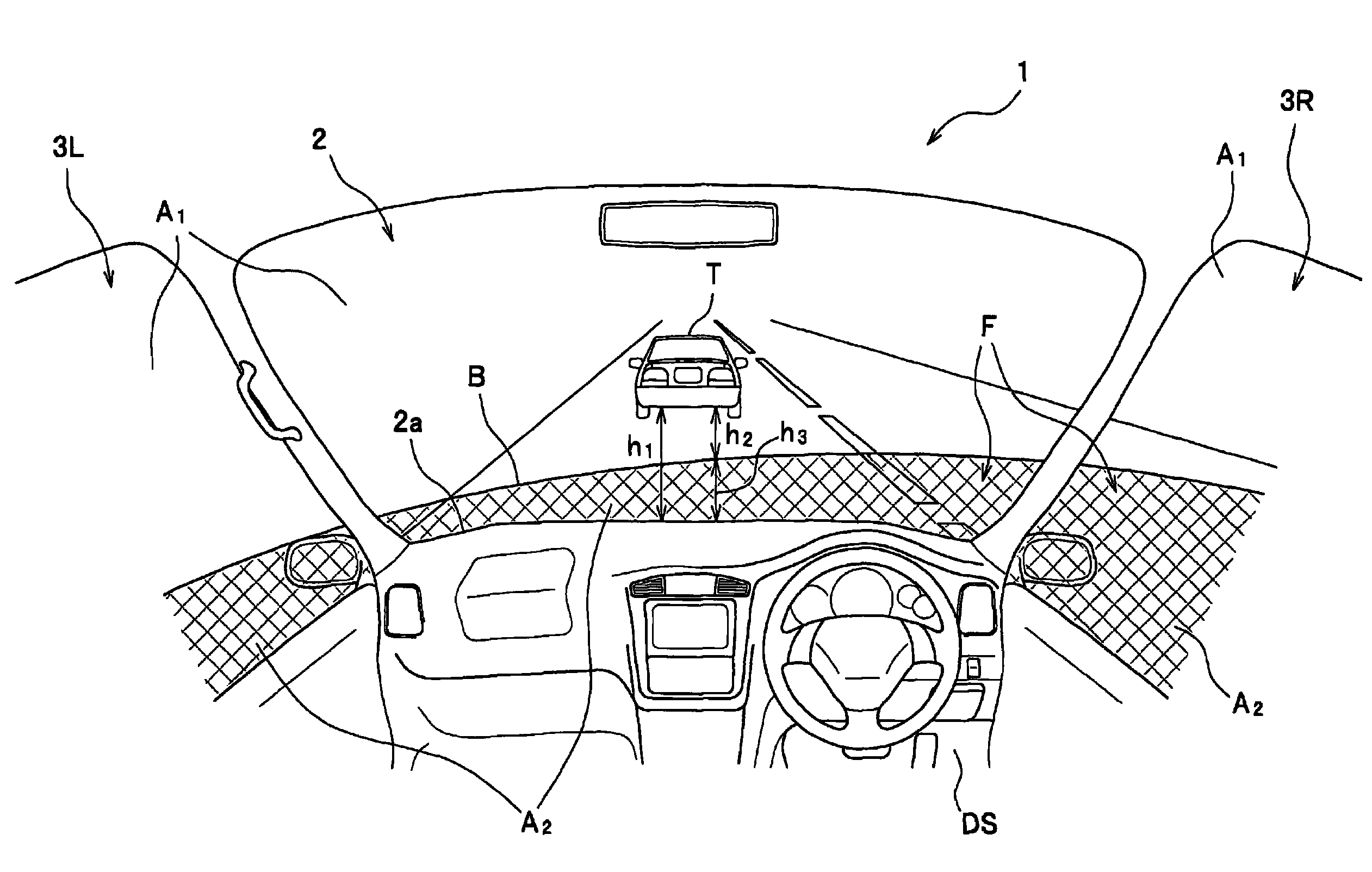 Vehicle for enhancing recognition accuracy of visual information