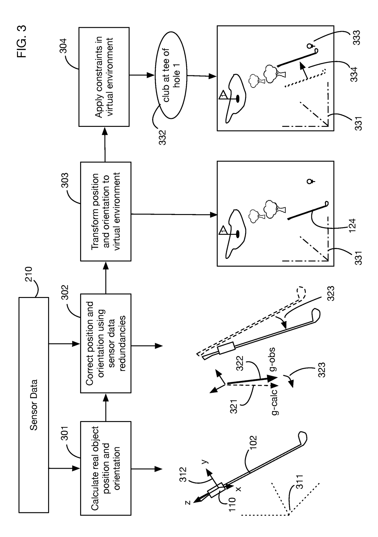 Motion mirroring system that incorporates virtual environment constraints