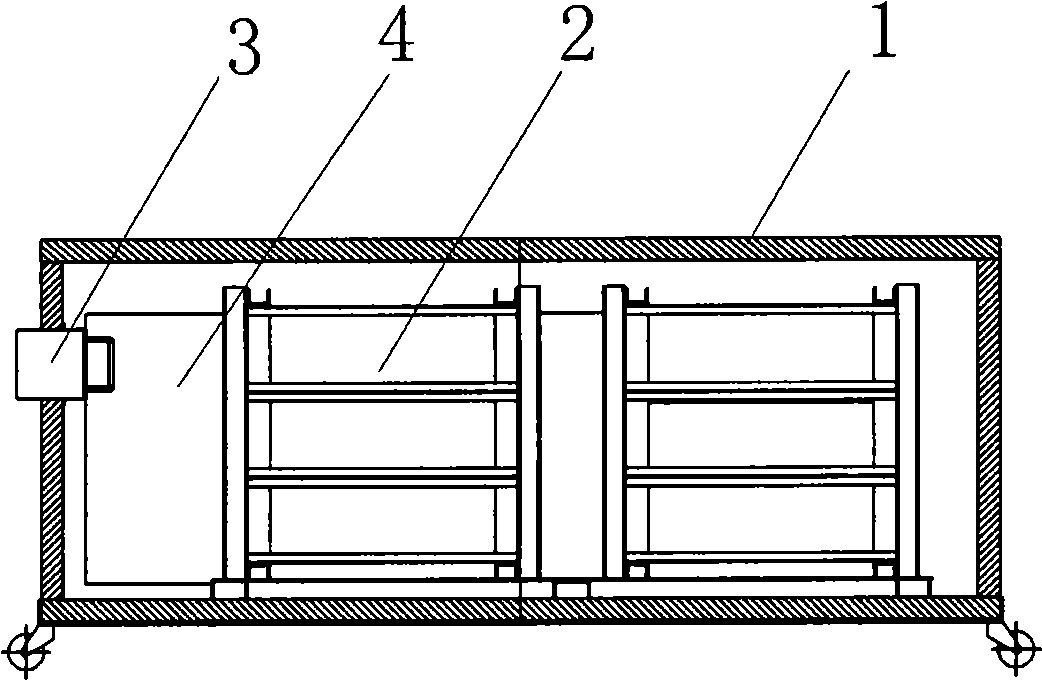 Temperature keeping battery cupboard