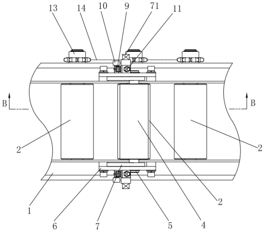 Anti-overlapping steel bar conveying device