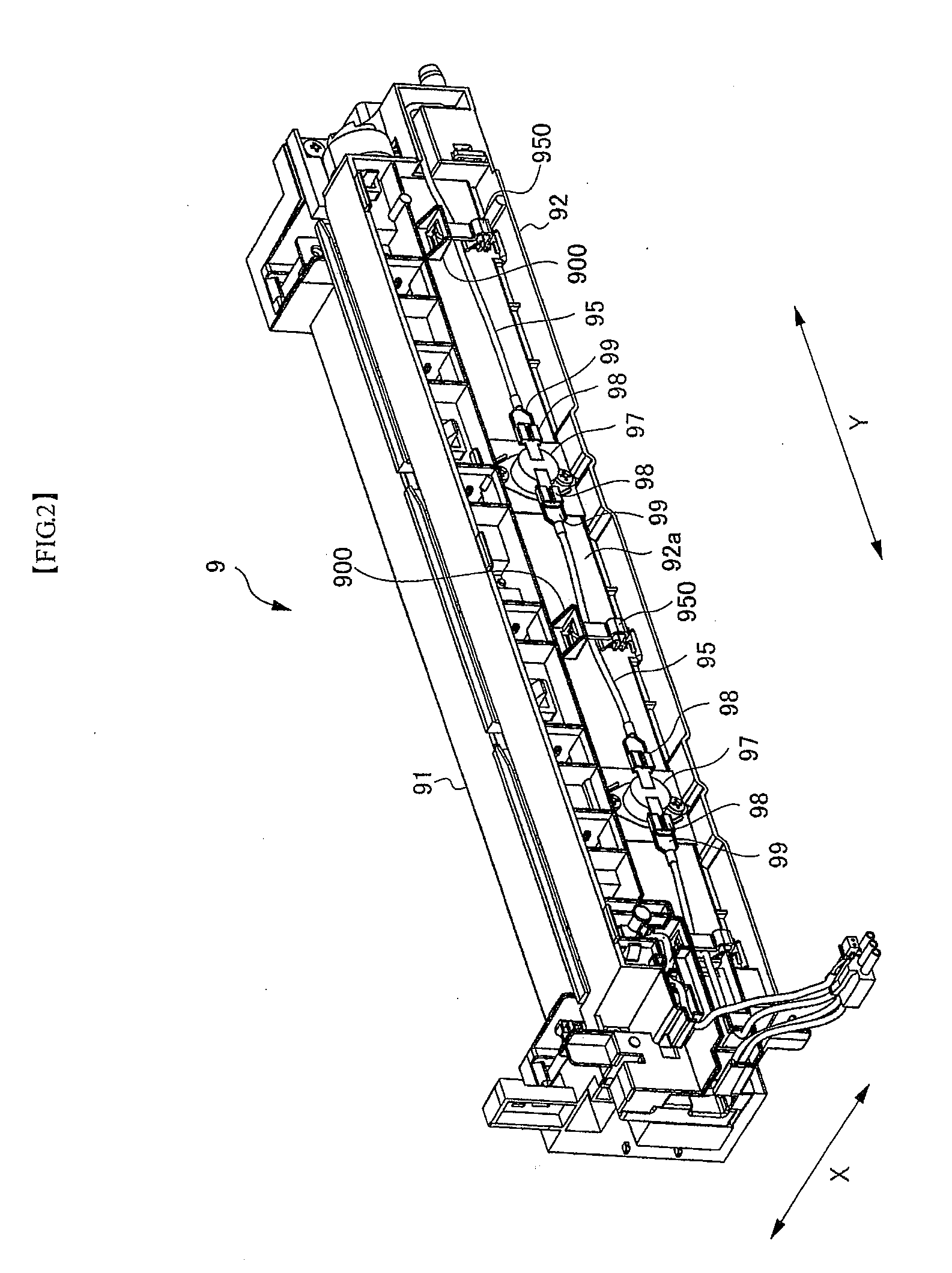 Wire holding mechanism, image forming apparatus and method of maintaining a wire