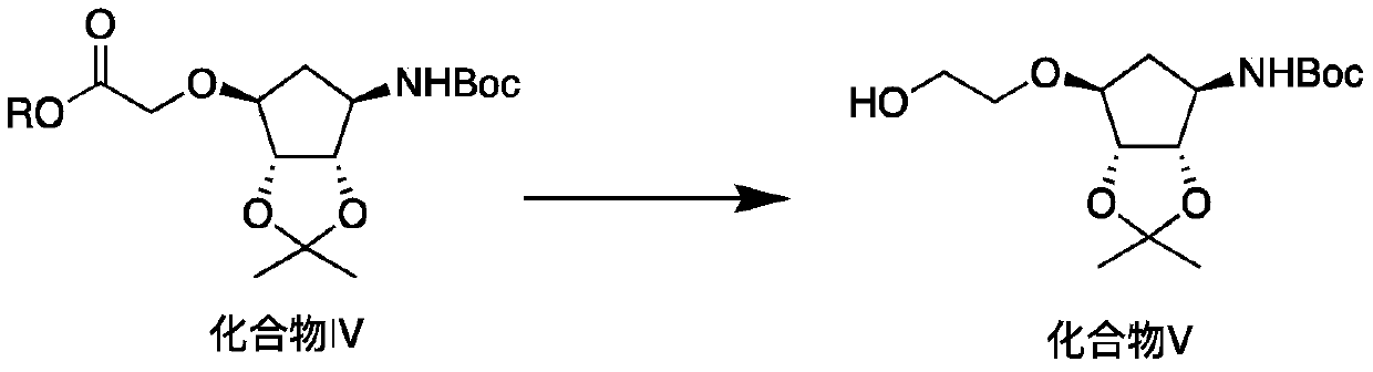 Production method of key intermediate of ticagrelor