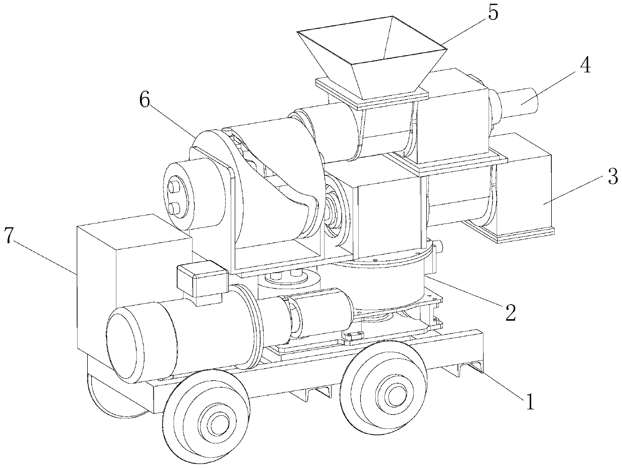 Double-piston type pneumatic conveyer