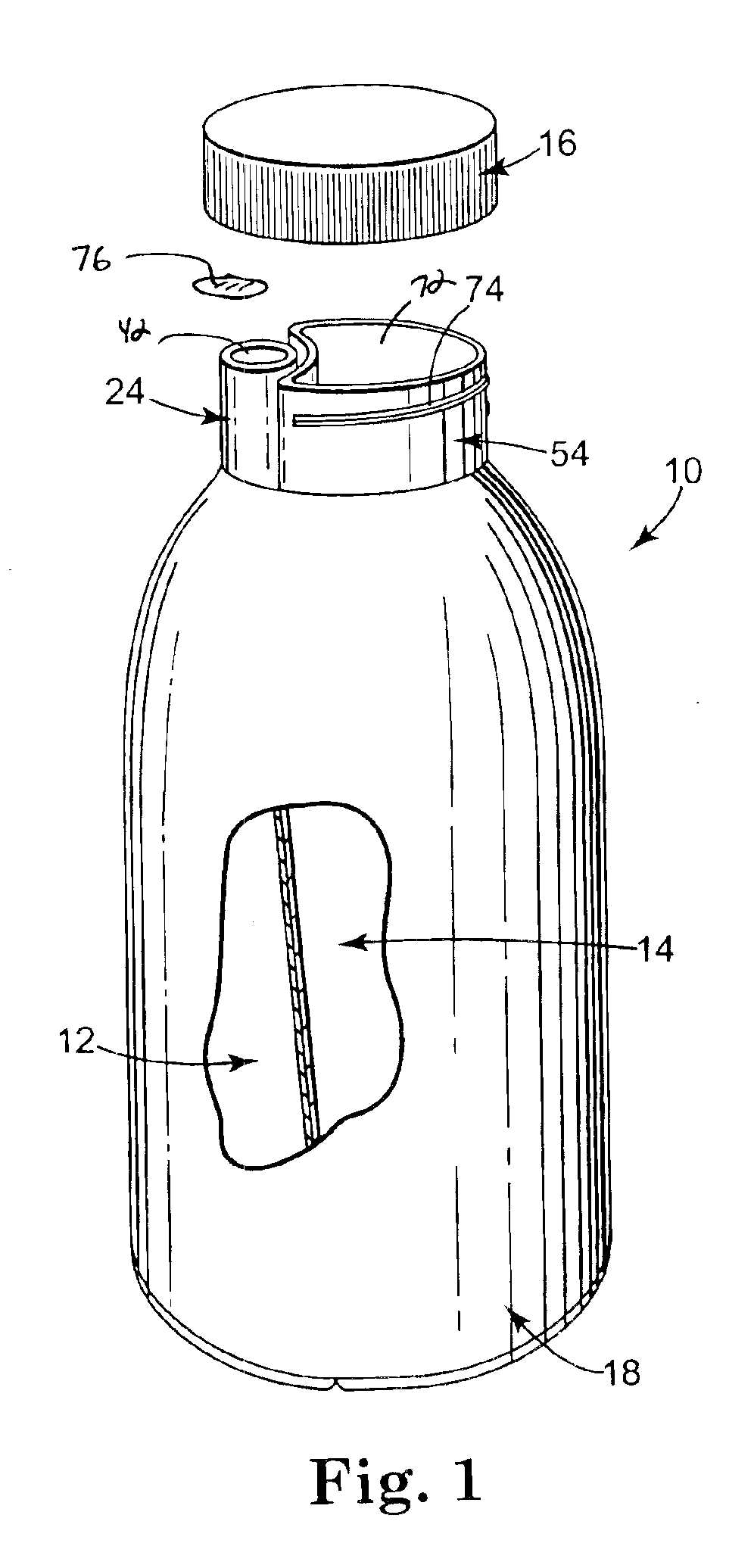 Portable, side-by-side compartment container and method for separately storing and dispensing two consumable products, especially cereal and milk