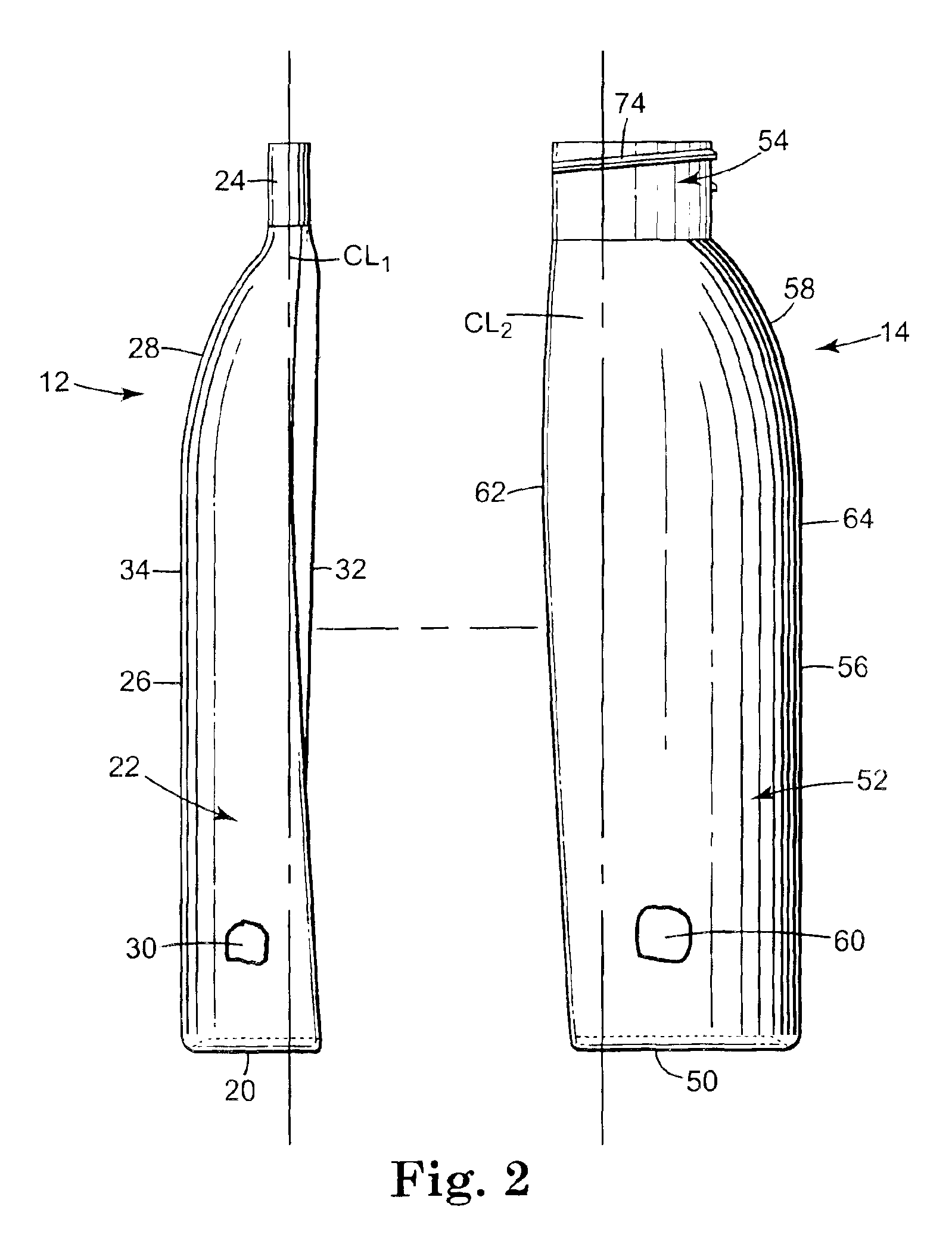 Portable, side-by-side compartment container and method for separately storing and dispensing two consumable products, especially cereal and milk