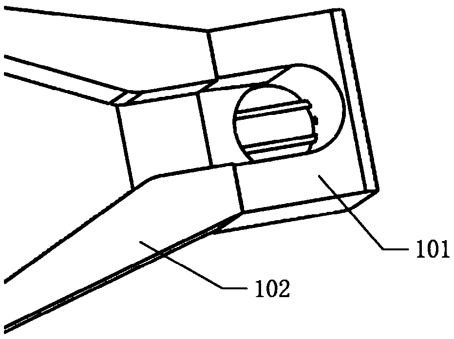 Spreading type feeding device for quartz crystal wafers