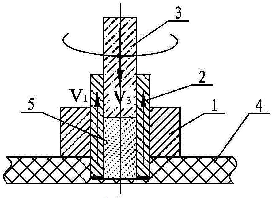 Asymmetric backfilling type friction stir spot welding method eliminating holes and annular trenches