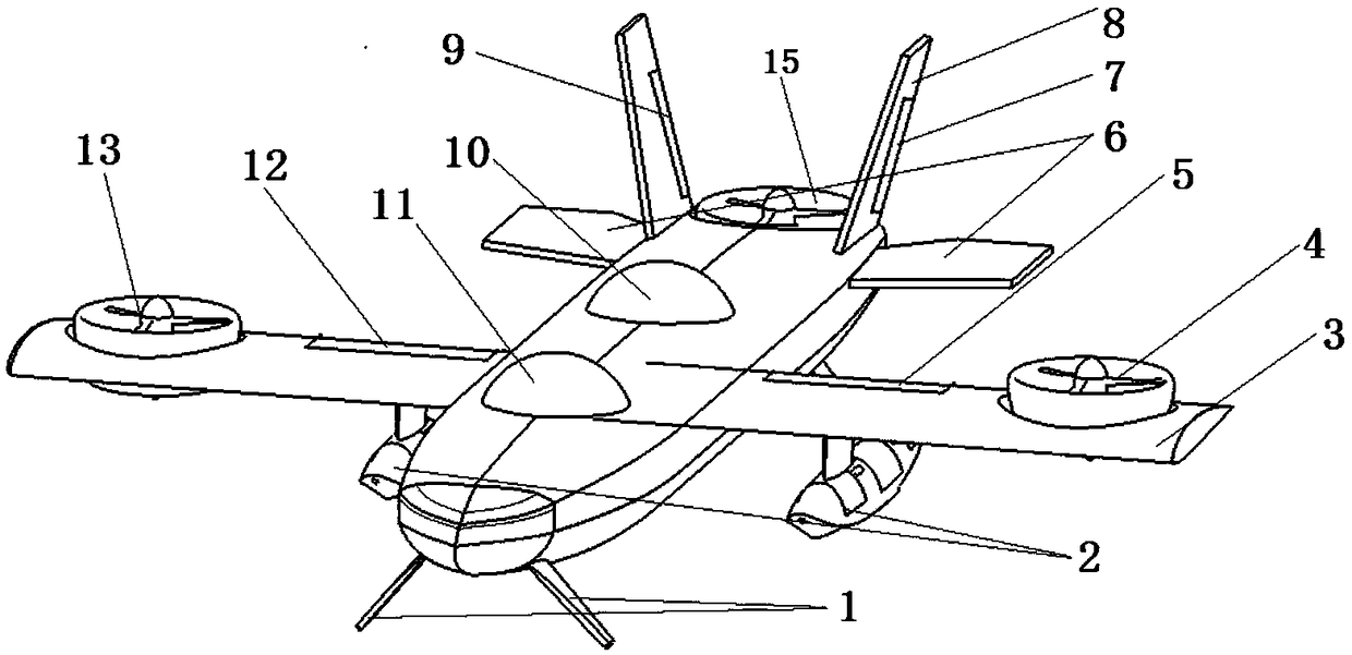 Polyxeny aircraft additionally provided with hydrofoil